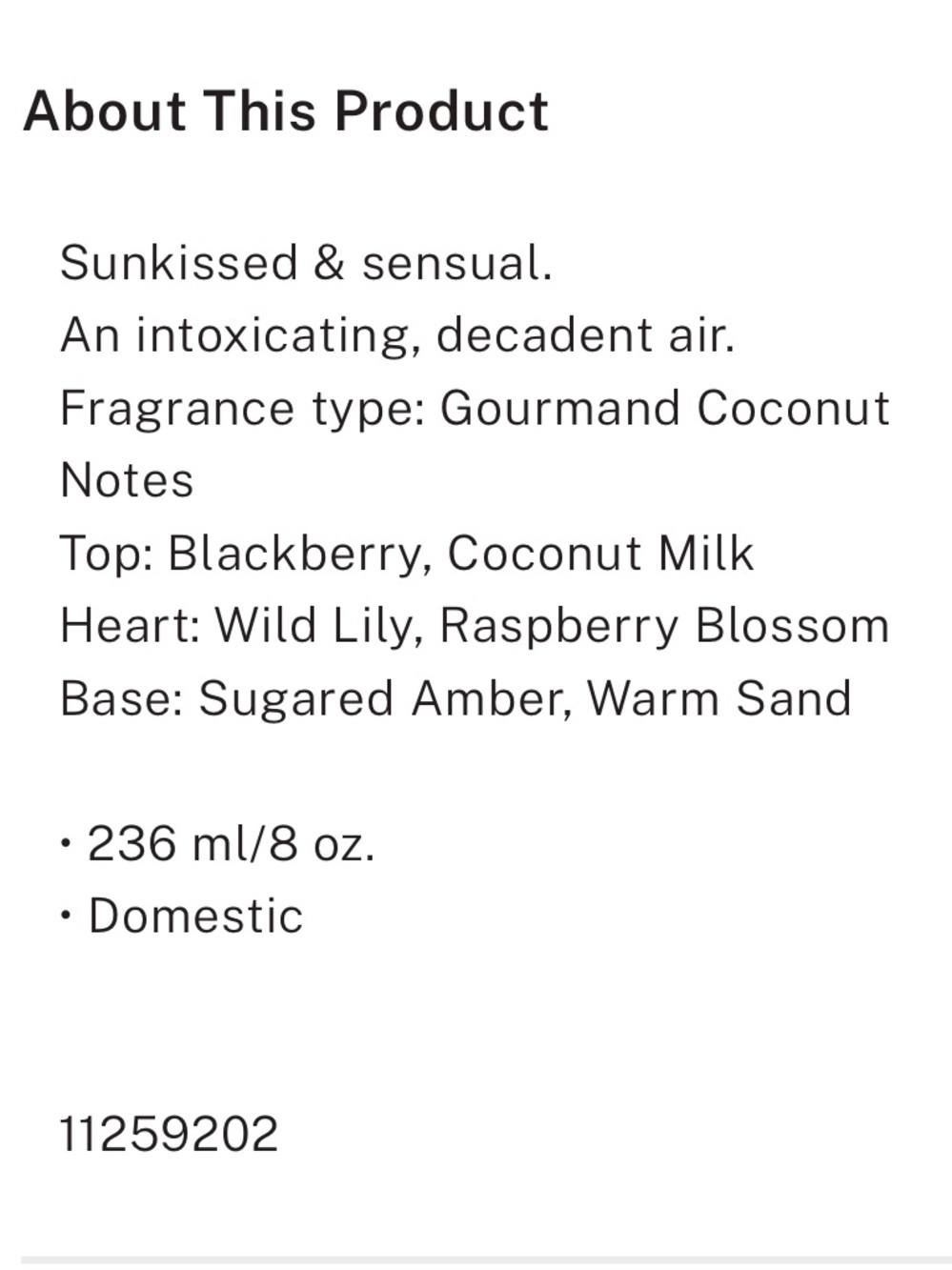 NEW!VS Fragrance SHIMMER GIFT SET/Coconut Passion!BodyMist8.4oz & BodyLotion8oz! - Picture 6 of 12